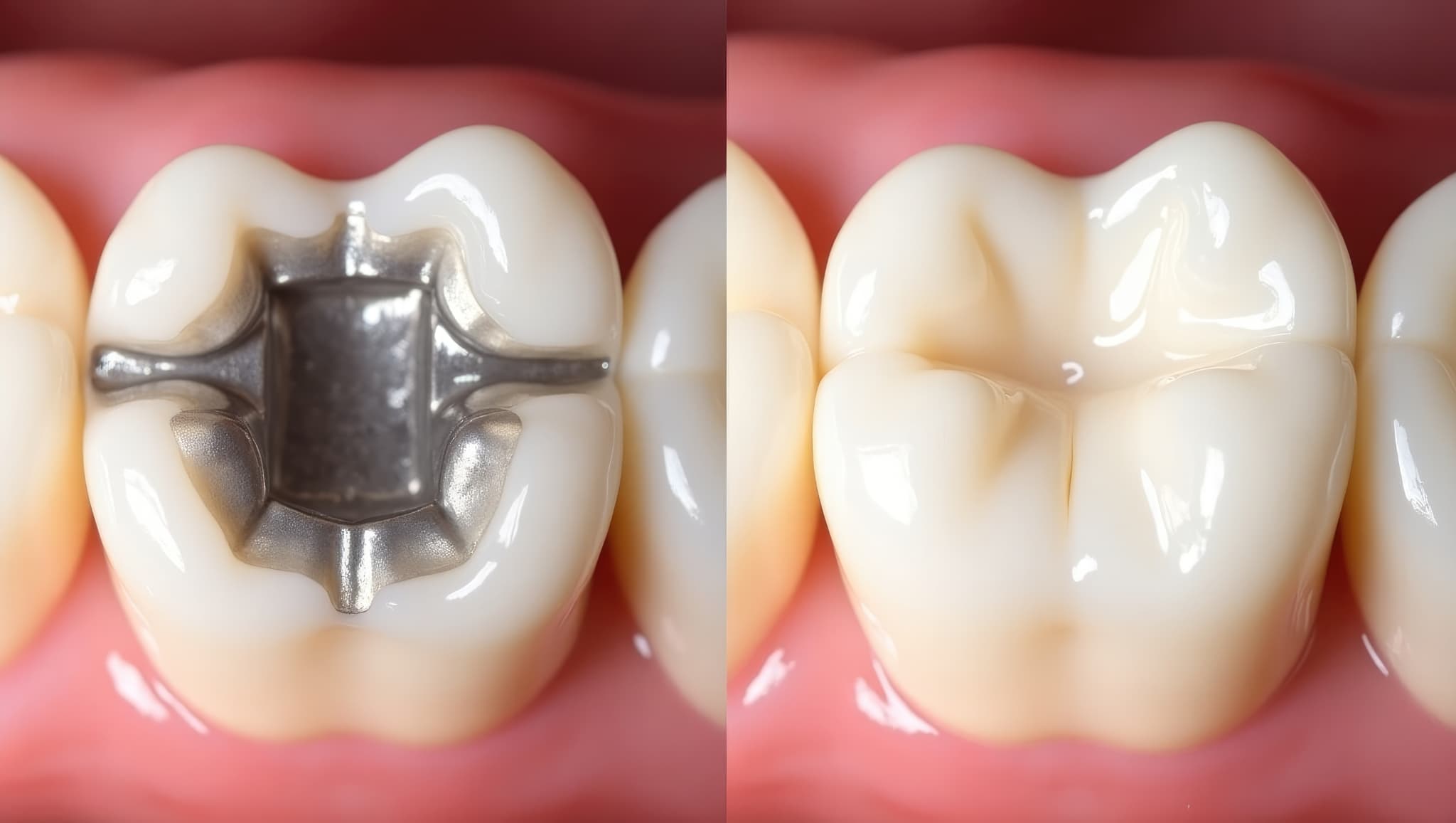 銀歯を白くする治療イメージ